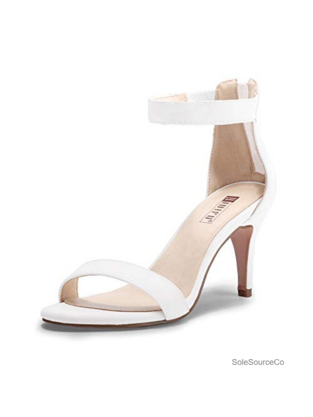 Women's 3 Inch Kitten Heels Dressy Open Toe Ankle Strap Sandals Wedding Bridal